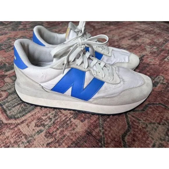 New Balance 237 Men's Sneakers Blue White Size 10 Casual Retro Style