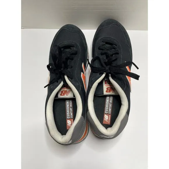 New Balance Men's 515 V3 Casual Sneakers Black Vibrant Orange Size 11.5