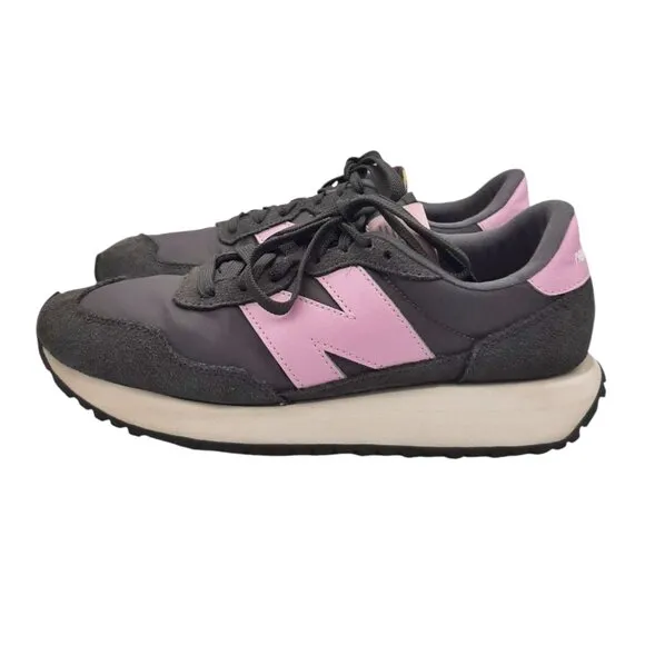 New Balance Women's 237 Gray &amp; Pink/Lilac Sneakers SZ 9