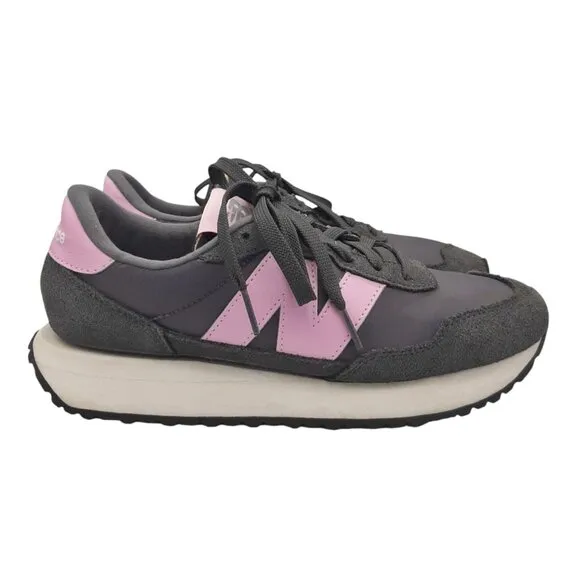 New Balance Women's 237 Gray &amp; Pink/Lilac Sneakers SZ 9
