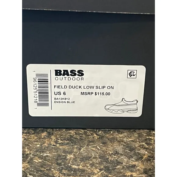New BASS OUTDOOR Men's Field Duck Low Slipo Rain Shoe