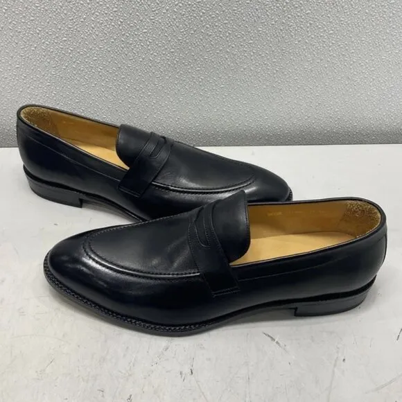 NEW Beckett Simonon Cohen Loafers Black Leather Men's Size 14