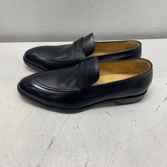 NEW Beckett Simonon Cohen Loafers Black Leather Men's Size 14