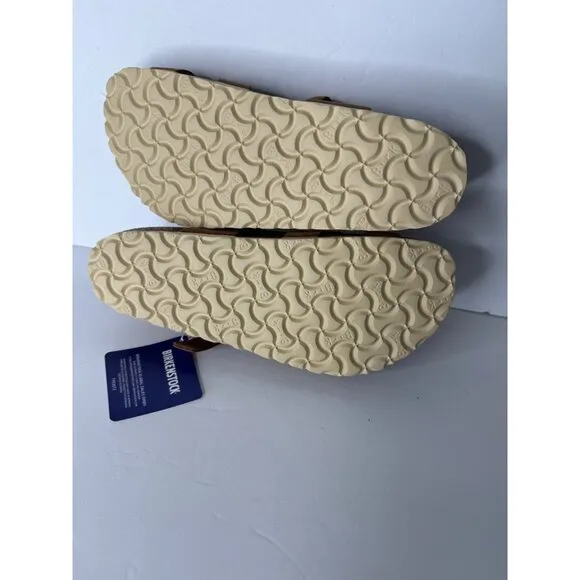 New Birkenstock Franca Braided Sandals Cognac Leather Size EU 37 US 6
