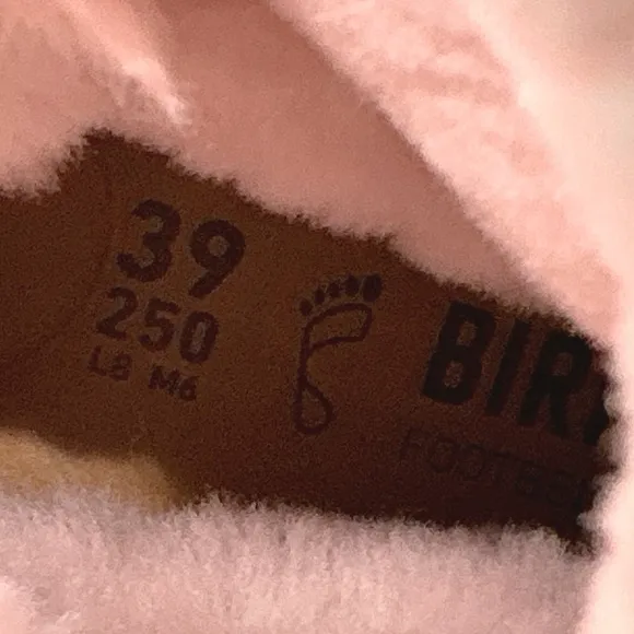 New Birkenstock uppsala boots taupe rose shearling buckle size 39