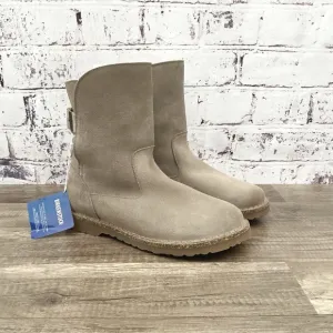 New Birkenstock uppsala boots taupe rose shearling buckle size 39