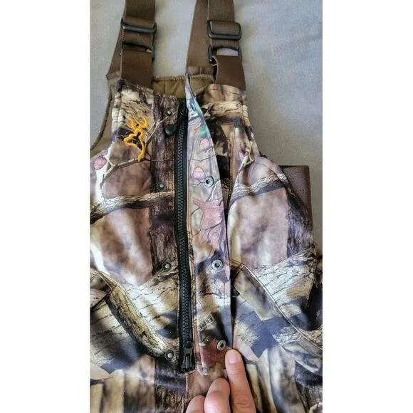 NEW BROWNING JR WASATCH‎ ALL WEATHER BIBS YOUTH SMALL HUNTING CAMO