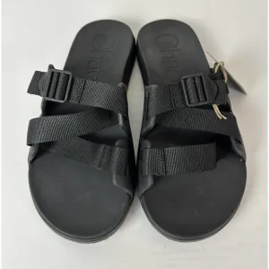 NEW Chaco Chillos Slide Men’s Size 11 Black Sandals Fit For Adventure Water Camp