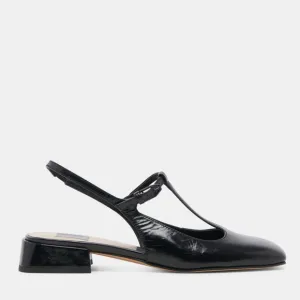 🐓New Dolce Vita Deidra Flats Midnight Crinkle Patent Leather