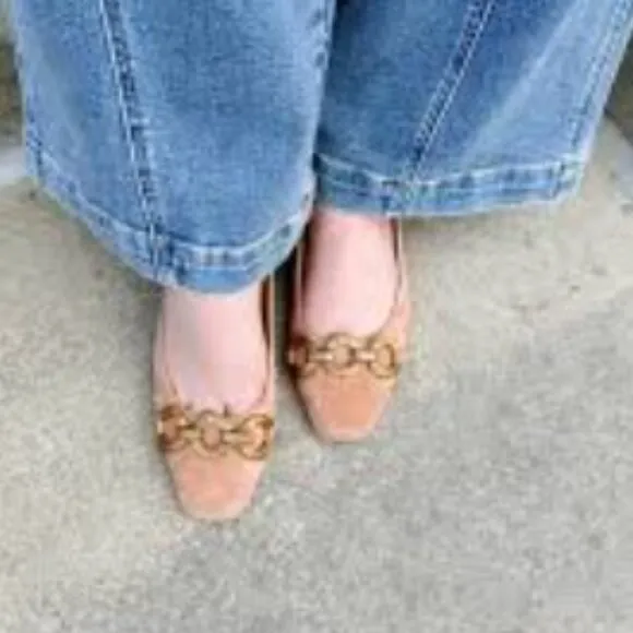 new DOLCE VITA Suede Ramano Slingback Flats Coral Suede for women 462tn