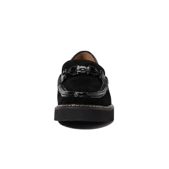 NEW DONALD PLINER women heliocs loafer in black