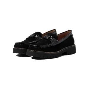 NEW DONALD PLINER women heliocs loafer in black