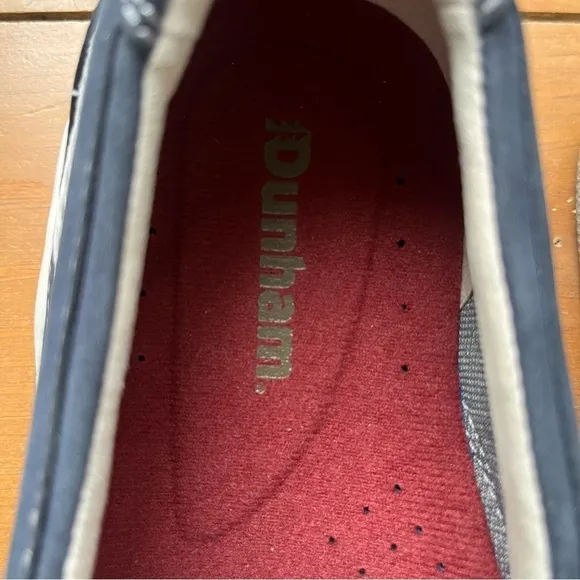 NEW Dunham Men’s Navy Nubuck Captain Boat Shoe Slip On Waterproof Loafers 9