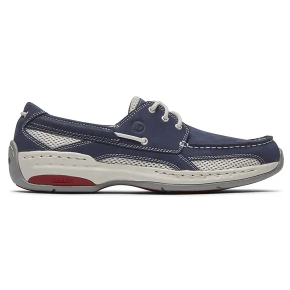 NEW Dunham Men’s Navy Nubuck Captain Boat Shoe Slip On Waterproof Loafers 9