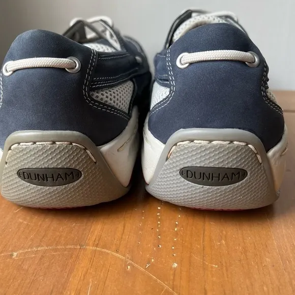 NEW Dunham Men’s Navy Nubuck Captain Boat Shoe Slip On Waterproof Loafers 9