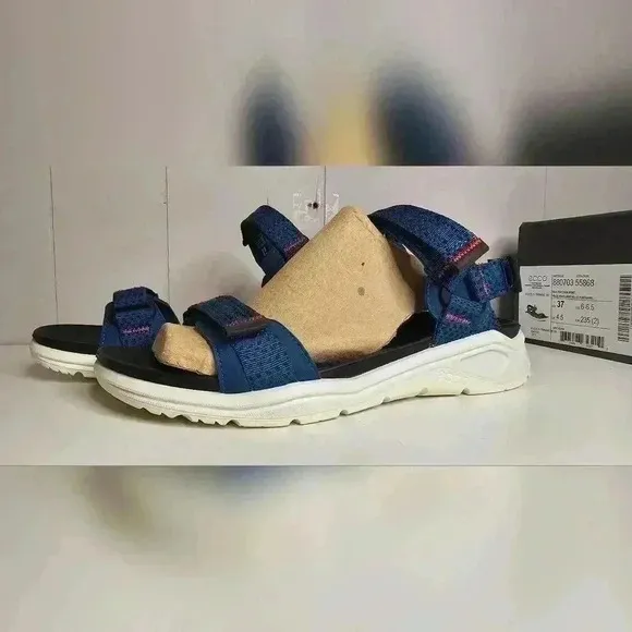 New Ecco X-Trinsic W 3s Water 211 Blue Seaport Sandals Womens 6.5