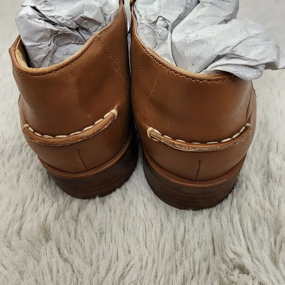 NEW Everlane The Modern Tan Leather Loafers In Camel