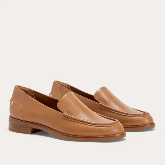 NEW Everlane The Modern Tan Leather Loafers In Camel
