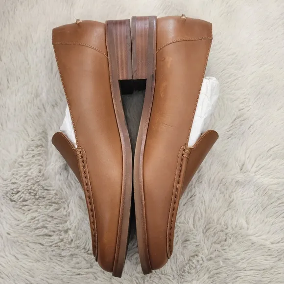 NEW Everlane The Modern Tan Leather Loafers In Camel