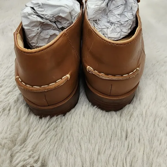 NEW Everlane The Modern Tan Leather Loafers In Camel