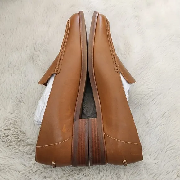 NEW Everlane The Modern Tan Leather Loafers In Camel