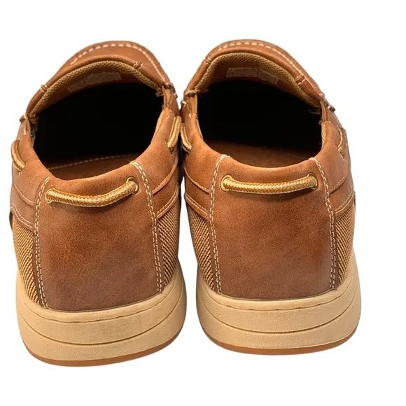 New Florsheim Brown Leather Lakeside Mac Toe Slip On Loafers Size 11M MSRP $119