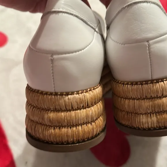 New Franco Sarto Women's Tremont Bright White Platform Loafers