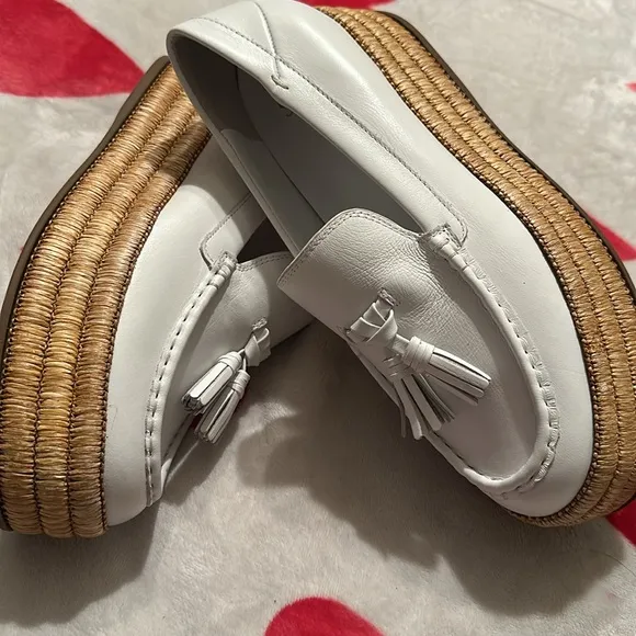 New Franco Sarto Women's Tremont Bright White Platform Loafers