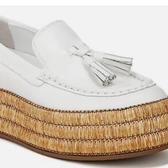 New Franco Sarto Women's Tremont Bright White Platform Loafers