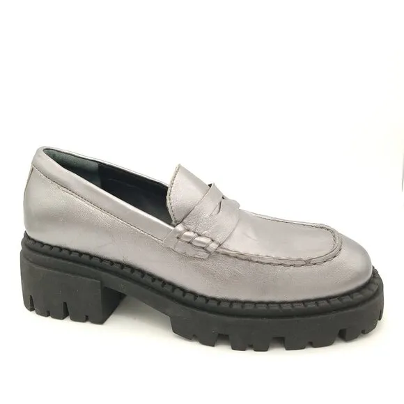 NEW Free People Lyra Lug Sole Loafers Womens 8.5 Y2K Whimsygoth Retro Modern