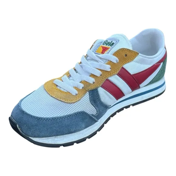 New Gola Retro Daytona Sneakers White / Baltic Suede Men’s 9