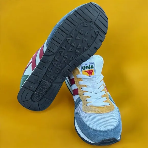New Gola Retro Daytona Sneakers White / Baltic Suede Men’s 9