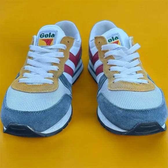 New Gola Retro Daytona Sneakers White / Baltic Suede Men’s 9