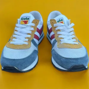 New Gola Retro Daytona Sneakers White / Baltic Suede Men’s 9