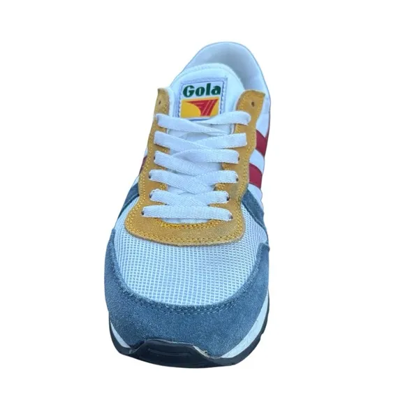 New Gola Retro Daytona Sneakers White / Baltic Suede Men’s 9