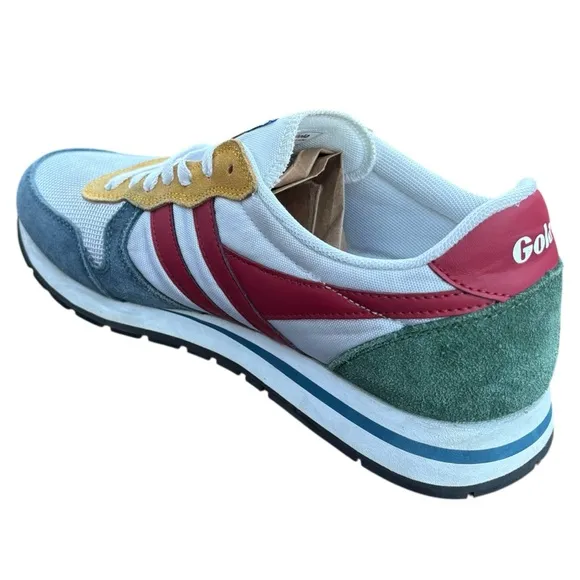 New Gola Retro Daytona Sneakers White / Baltic Suede Men’s 9