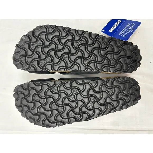 New In Box BIRKENSTOCK Siena II Black Leather Microfiber Footbed Narrow US W 6