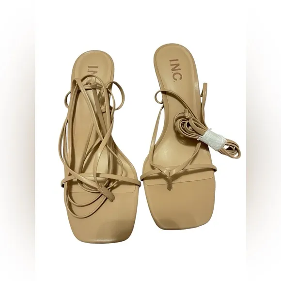 💚💚💜🌼NEW I.N.C. Lellina Lace-Up Ankle-Tie Dress Sandals, Created for Macy's