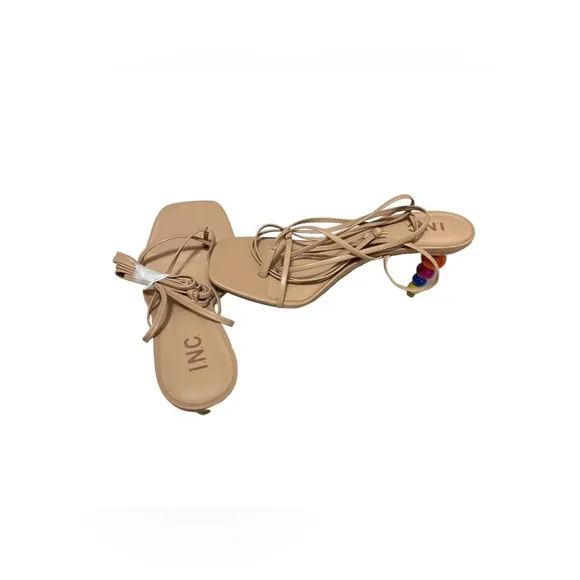 💚💚💜🌼NEW I.N.C. Lellina Lace-Up Ankle-Tie Dress Sandals, Created for Macy's