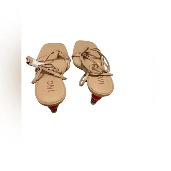 💚💚💜🌼NEW I.N.C. Lellina Lace-Up Ankle-Tie Dress Sandals, Created for Macy's