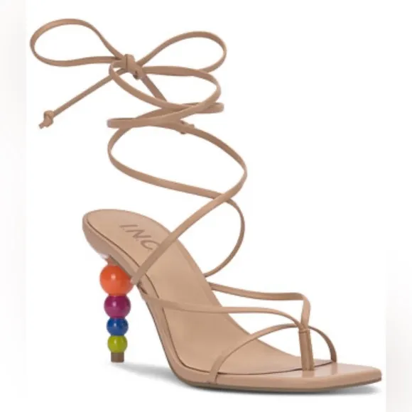 💚💚💜🌼NEW I.N.C. Lellina Lace-Up Ankle-Tie Dress Sandals, Created for Macy's