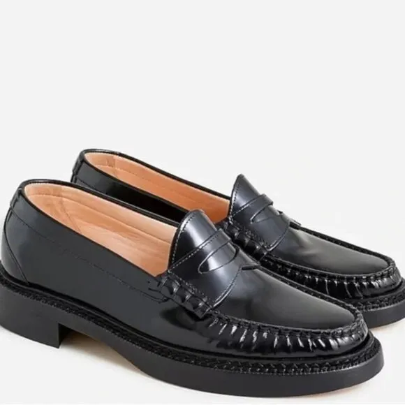 New! J.Crew Rowan Patent Leather Penny Loafers