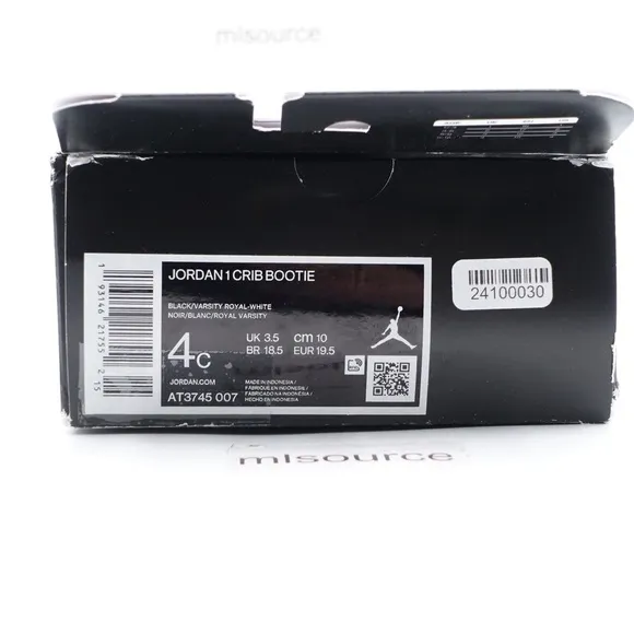 NEW Jordan Retro 1 Crib Bootie Hook and Loop Sneaker AT3745-007