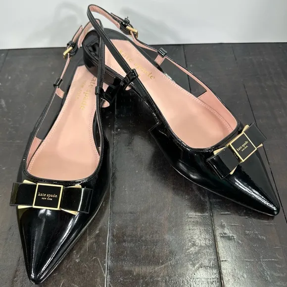 NEW Kate Spade Women's Bowdie Pointed-Toe Slingback Flats - Size 7.5