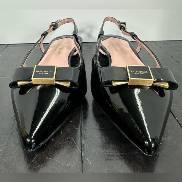 NEW Kate Spade Women's Bowdie Pointed-Toe Slingback Flats - Size 7.5