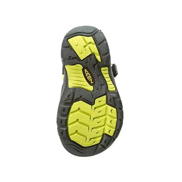 NEW KEEN little kids newport h2 sandal in black/lime