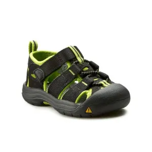 NEW KEEN little kids newport h2 sandal in black/lime