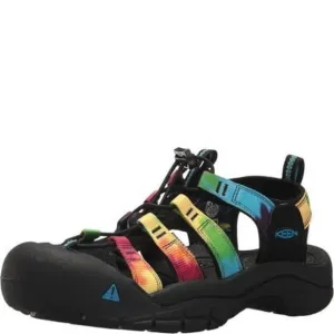 NEW KEEN WOMEN'S NEWPORT H2 CLOSED TOE WATER SANDALS, ORIGINAL TIE DYE, 9.5