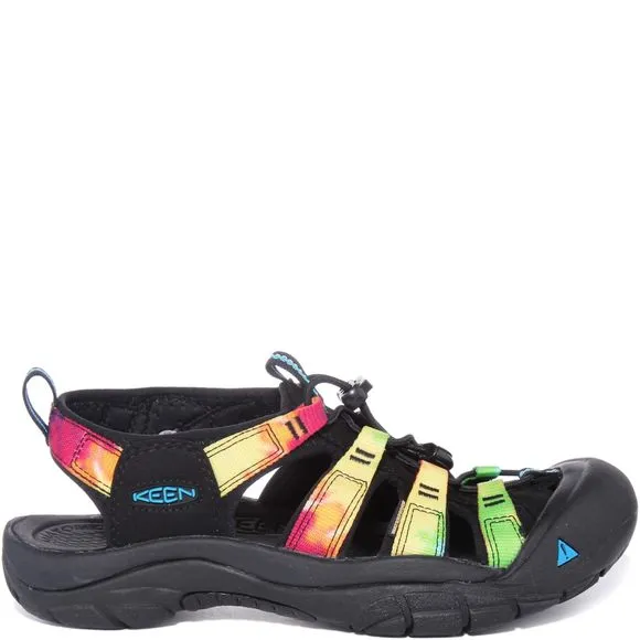 NEW KEEN WOMEN'S NEWPORT H2 CLOSED TOE WATER SANDALS, ORIGINAL TIE DYE, 9.5