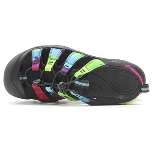 NEW KEEN WOMEN'S NEWPORT H2 CLOSED TOE WATER SANDALS, ORIGINAL TIE DYE, 9.5